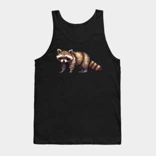 Pixel Raccoon Tank Top